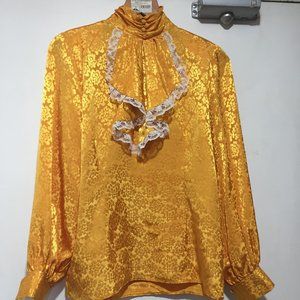 VINTAGE TURTLENECK BLOUSES SIZE L